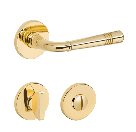 Okucia drzwiowe MP TI - DIADEM - R 4009 5S (OLV - Mosiądz lakierowany polerowany)