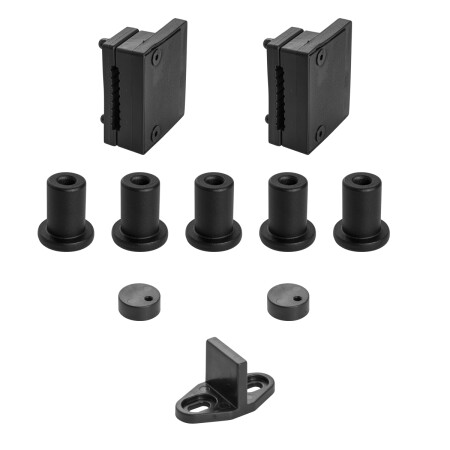 System przesuwny MP VINTAGE 1 z amortyzatorem i szyną 2m (BS - Czarny mat)