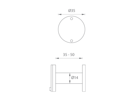 Wizjer do drzwi MP JNF - IN.23.010 (TB - Czarny tytan)