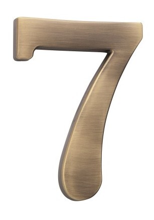 Numer domu COBRA - 5 cm (OFS - brąz szczotkowany)