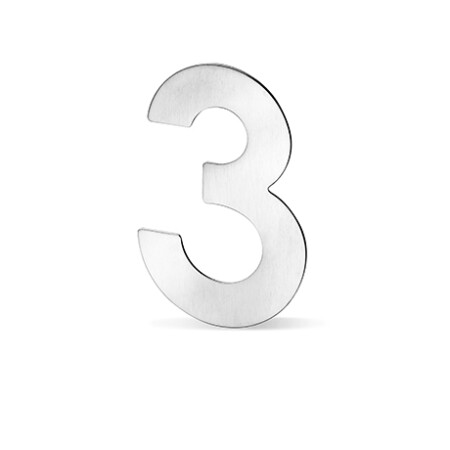 Numery elewacyjne ACT - 12 cm (STAL NIERDZEWNA)