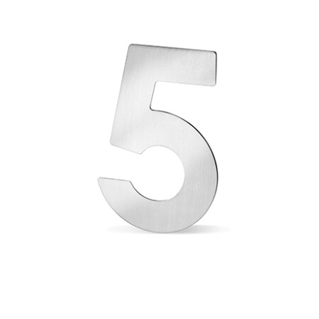 Numery elewacyjne ACT - 12 cm (STAL NIERDZEWNA)