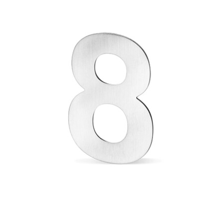 Numery elewacyjne ACT - 12 cm (STAL NIERDZEWNA)