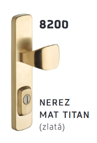 Okucia zabezpieczające ROSTEX BK RX 807-50 SOLID III klasa (STAL NIERDZEWNA MAT TITAN)