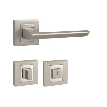 Okucia do drzwi MP Jasper HR (NP/OC - nikiel perłowy / chrom błyszczący)