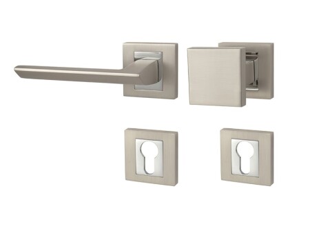 Okucia do drzwi MP Jasper HR (NP/OC - nikiel perłowy / chrom błyszczący)