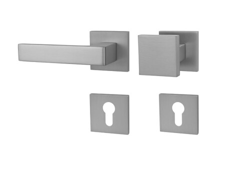 Okucia do drzwi MP HIT HR SQ6 (OCS - Chrom szczotkowany)