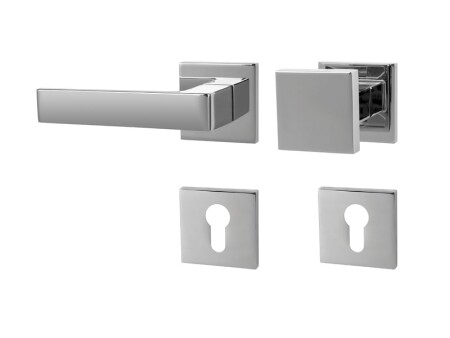 Okucia drzwiowe MP HIT HR SQ6 (OC - Chrom błyszczący)