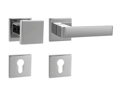 Okucia drzwiowe MP HIT HR SQ6 (OC - Chrom błyszczący)