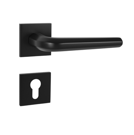 Okucia do drzwi MP TI - Octagon - HR 4160Q 5S (BS - Czarny mat)