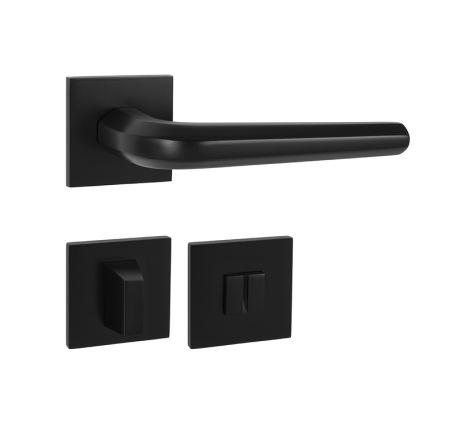 Okucia do drzwi MP TI - Octagon - HR 4160Q 5S (BS - Czarny mat)