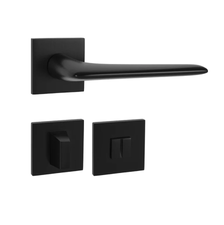 Okucia do drzwi MP TI - OPTIMAL - HR 4164Q 5S (BS - Czarny mat)