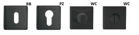 Okucia drzwiowe TWIN LEKO VISION H1802 HR (CM) tworzywo sztuczne