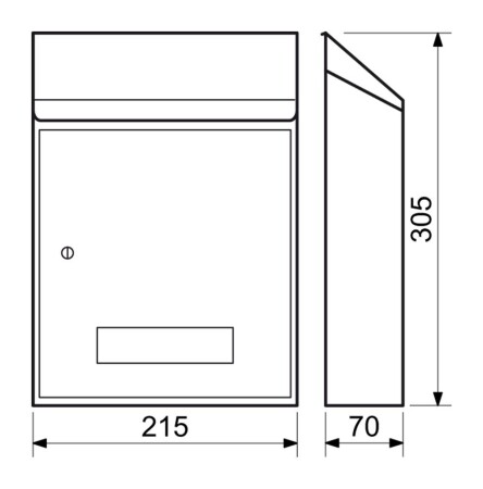Skrzynka pocztowa RICHTER BK.33.CM (czarny mat)