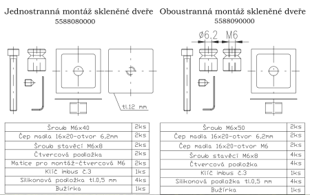 Klamka ROSTEX BETA (czarna) - jednostronna
