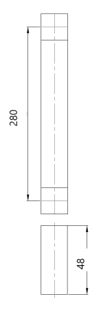 Klamka TWIN FOSIL 304/280mm