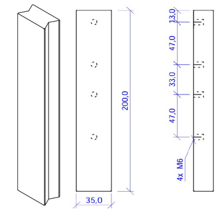 Podwójna klamka HS GRIP (CM)