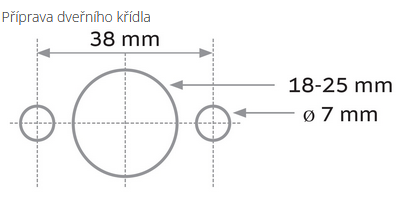 Okucia drzwiowe TWIN ALLEGRA 1618 (XR)