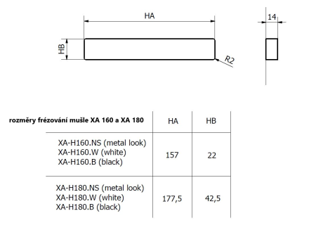 TWIN XA-H 180 (CM) SHELL