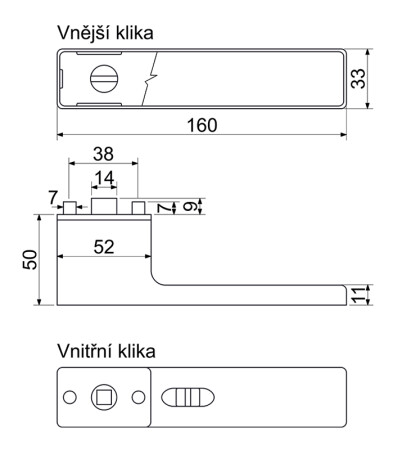 Okucia drzwiowe RICHTER RK.S2.LIBERA (czarne)