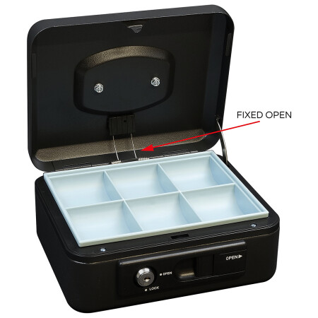 Kasa stalowa z dźwignią RICHTER LC.200 (czarny mat)