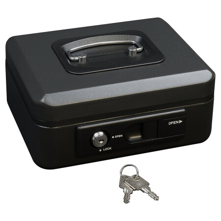 Kasa stalowa z dźwignią RICHTER LC.200 (czarny mat)