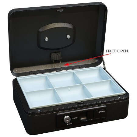 Kasa stalowa z dźwignią RICHTER LC.250 (czarny mat)