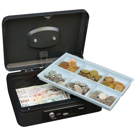 Kasa stalowa z dźwignią RICHTER LC.250 (czarny mat)