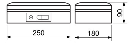 Kasa stalowa z dźwignią RICHTER LC.250 (czarny mat)