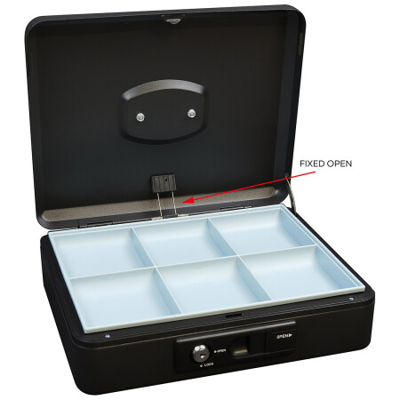 Kasa stalowa z dźwignią RICHTER LC.300 (czarny mat)