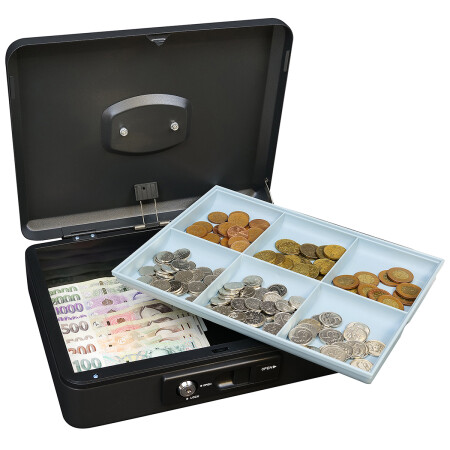 Kasa stalowa z dźwignią RICHTER LC.300 (czarny mat)