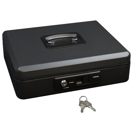 Kasa stalowa z dźwignią RICHTER LC.300 (czarny mat)