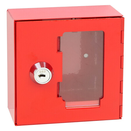 Ognioodporna szafka stalowa z szybą do wspólnego zamykania - SU RICHTER TS.1010.G.SU (czerwona)
