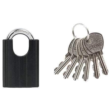 Kłódka stalowa z osłoną kabłąka RICHTER RV.STONE.38