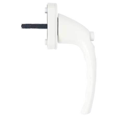 Klamka okienna zamykana na klucz RICHTER RHW.179.P. (F9016 - biała)