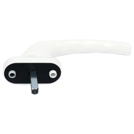 Klamka okienna zamykana na klucz RICHTER RHW.179.P. (F9016 - biała)