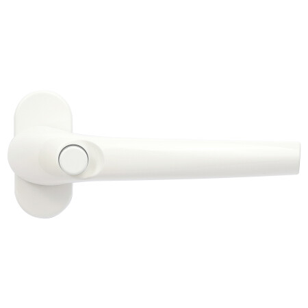 Klamka okienna zamykana na klucz RICHTER RHW.179.P. (F9016 - biała)