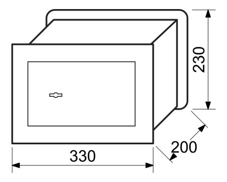 Sejf stalowy do montażu na ścianie RICHTER RS.23.SK