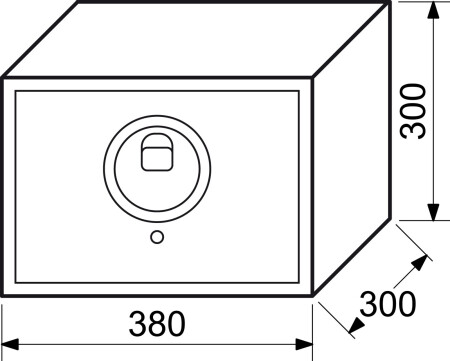 Sejf stalowy z elektronicznym zamkiem na odcisk palca RS.30R.FIN
