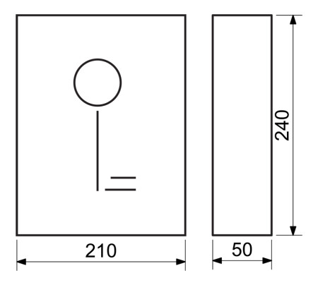 Stalowa skrzynka na klucze z zamknięciem magnetycznym RICHTER TS.8.AM