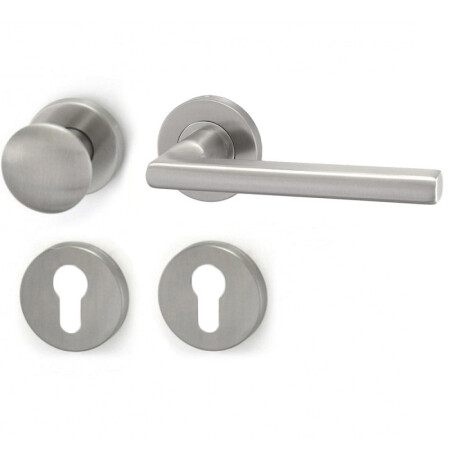 Okucia drzwiowe HOLAR MT 13 z kulką i rozetą (stal nierdzewna)