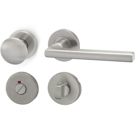 Okucia drzwiowe HOLAR MT 13 z kulką i rozetą (stal nierdzewna)