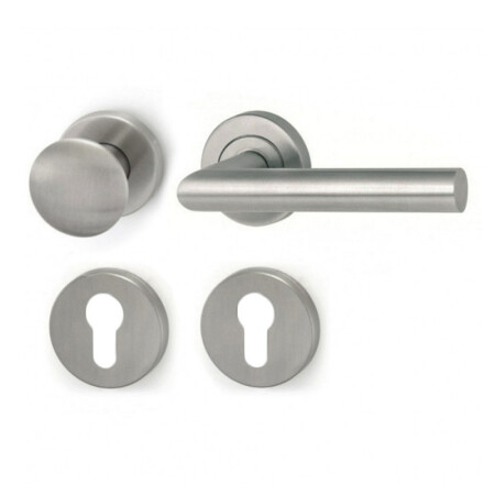 Okucia drzwiowe HOLAR MT 00 z kulką i rozetą (stal nierdzewna)