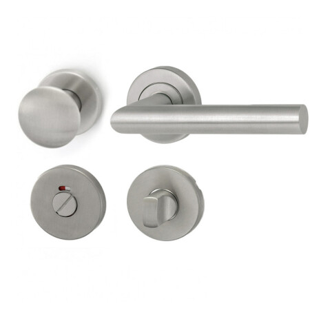 Okucia drzwiowe HOLAR MT 00 z kulką i rozetą (stal nierdzewna)