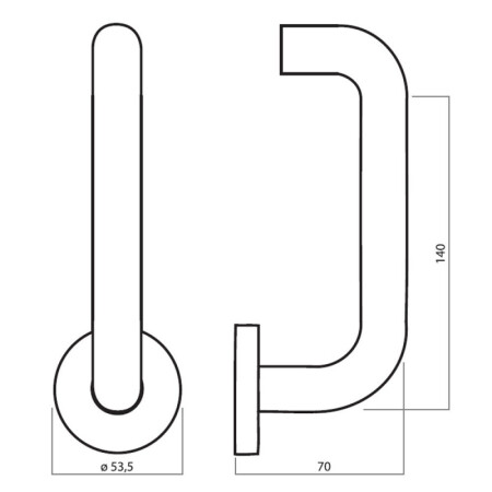 Okucia drzwiowe HOLAR MT 02 (stal nierdzewna)
