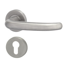 Okucia drzwiowe HOLAR MT 04 z rozetą okrągłą (stal nierdzewna)