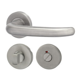 Okucia drzwiowe HOLAR MT 04 z rozetą okrągłą (stal nierdzewna)