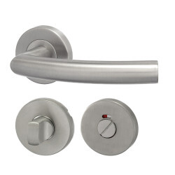 Okucia drzwiowe HOLAR z rozetą okrągłą MT 06 (stal nierdzewna)