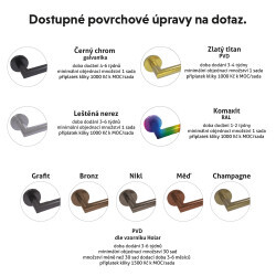 Okucia drzwiowe HOLAR z rozetą okrągłą MT 10 (stal nierdzewna)