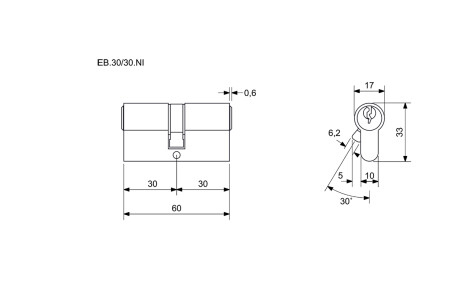 Wkładka budowlana cylindryczna Richter EURO BASIC RC1